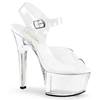 Pleaser - ASPIRE608 Sandaal met enkelband, Paaldans schoenen - Paaldans schoenen - Transparant Product image